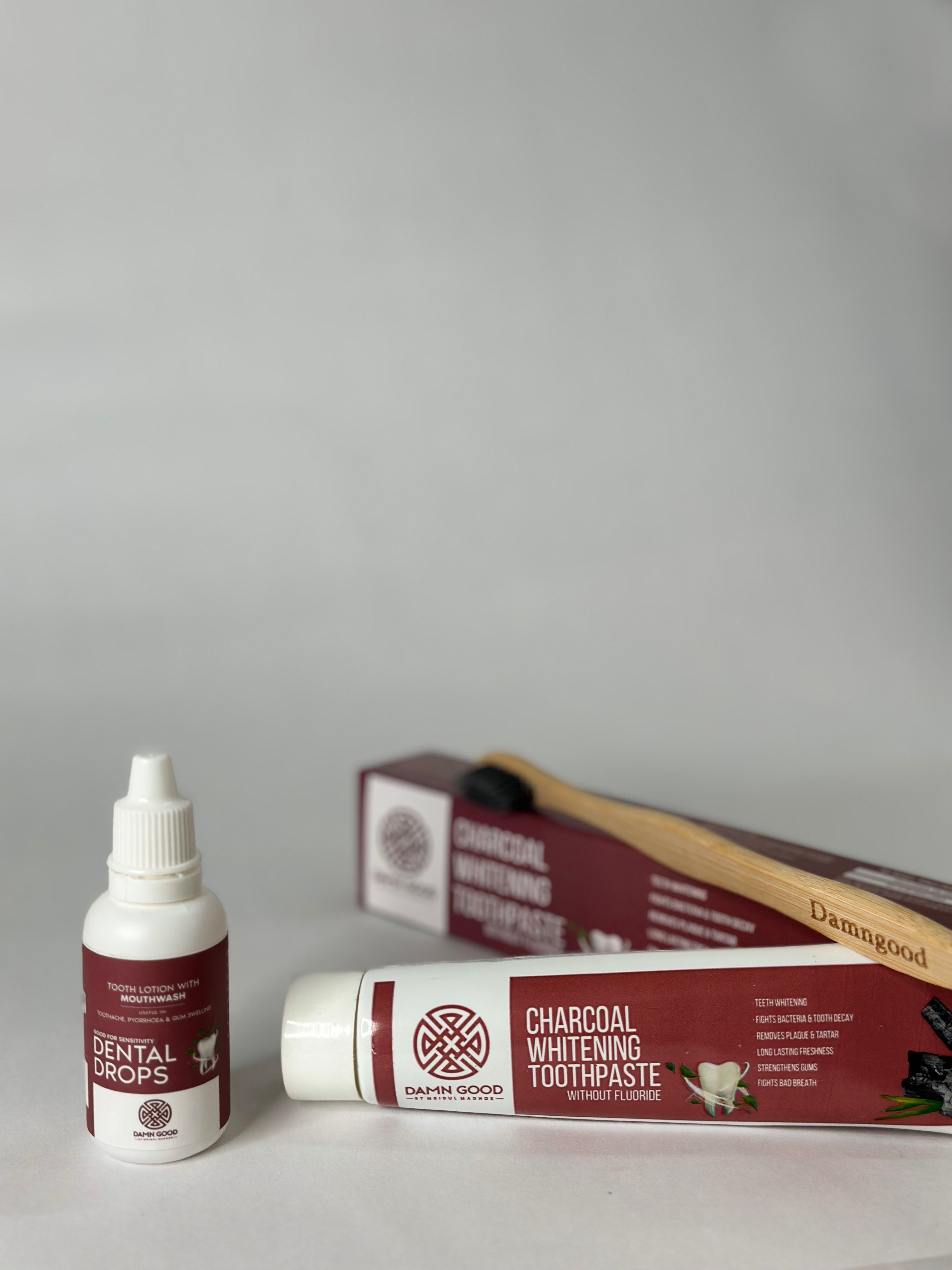 DamnGood Charcoal Herbal Tooth Paste For Teeth Whitening