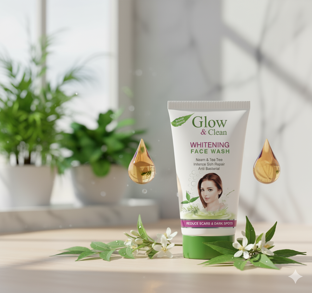 Glow &amp; Clean Whitening Face Wash with Neem &amp; Tea Tree
