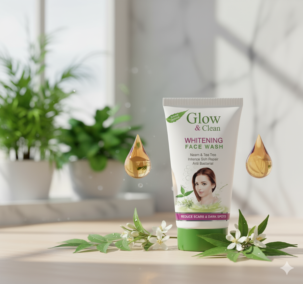 Glow &amp; Clean Whitening Face Wash with Neem &amp; Tea Tree