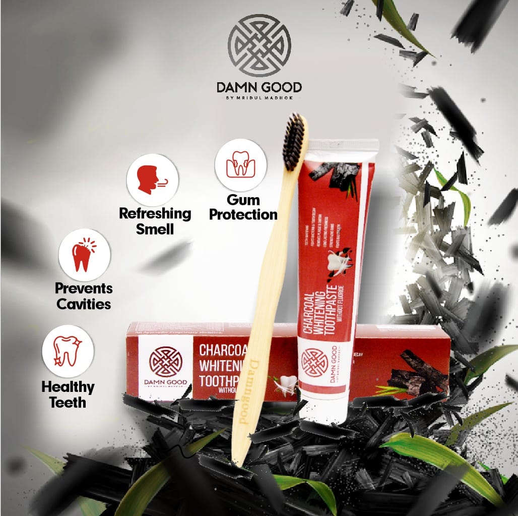 DamnGood Charcoal Herbal Tooth Paste For Teeth Whitening