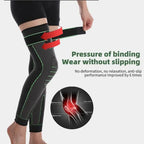 (Pack of 2) Compression Knee Support Sleeve with Adjustable Strap